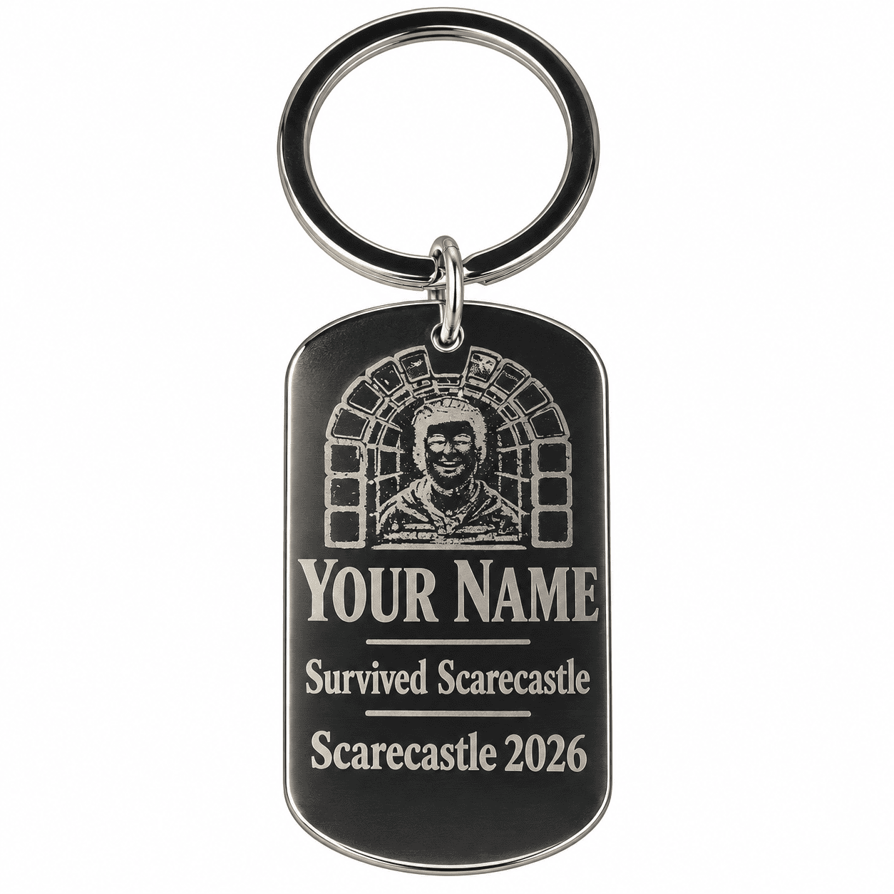 Kidsgrove Boggart Silver Keyring – Scarecastle Harecastle Tunnel - Image 3